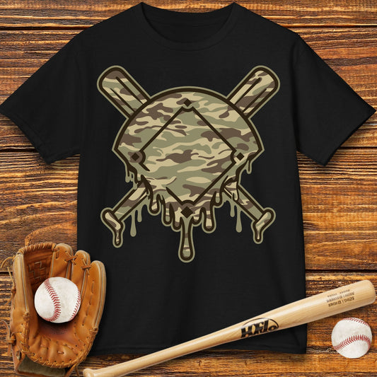 Diamond Camo Drip Kids T-shirt - HomeRun PrintsKids clothes