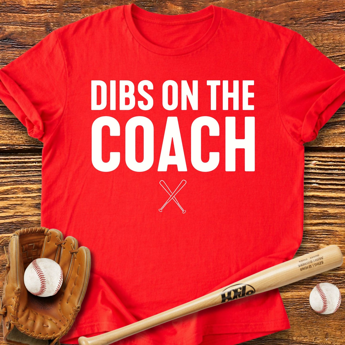 Dibs On The Coach Wife T-Shirt - HomeRun PrintsT-Shirt
