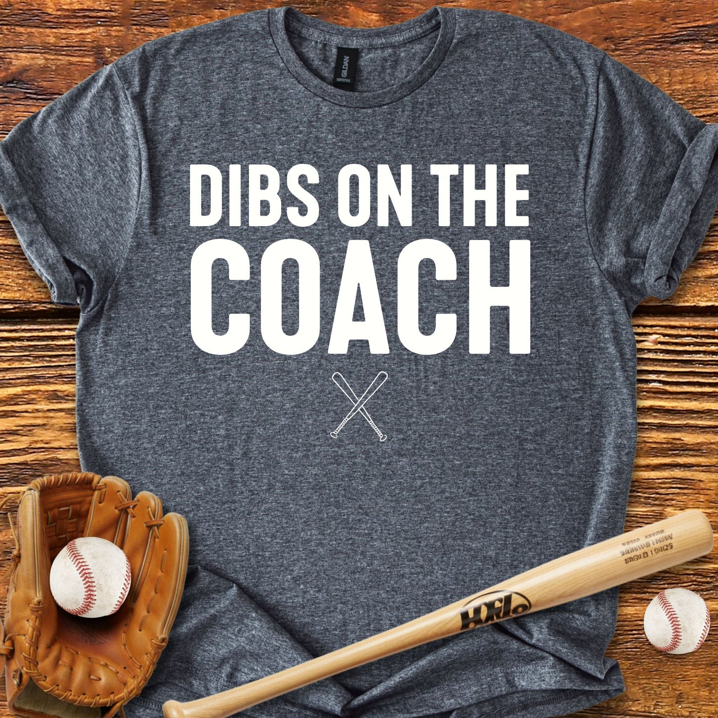 Dibs On The Coach Wife T-Shirt - HomeRun PrintsT-Shirt