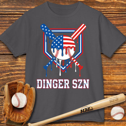Dinger Szn Patriotic Kids T-shirt - HomeRun PrintsKids clothes