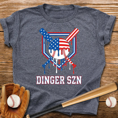 Dinger Szn Patriotic Youth Tee - HomeRun PrintsKids clothes