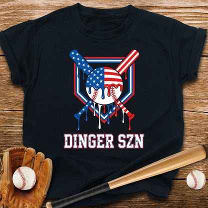 Dinger Szn Patriotic Youth Tee - HomeRun PrintsKids clothes