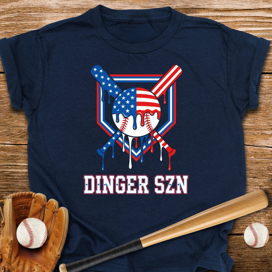 Dinger Szn Patriotic Youth Tee - HomeRun PrintsKids clothes