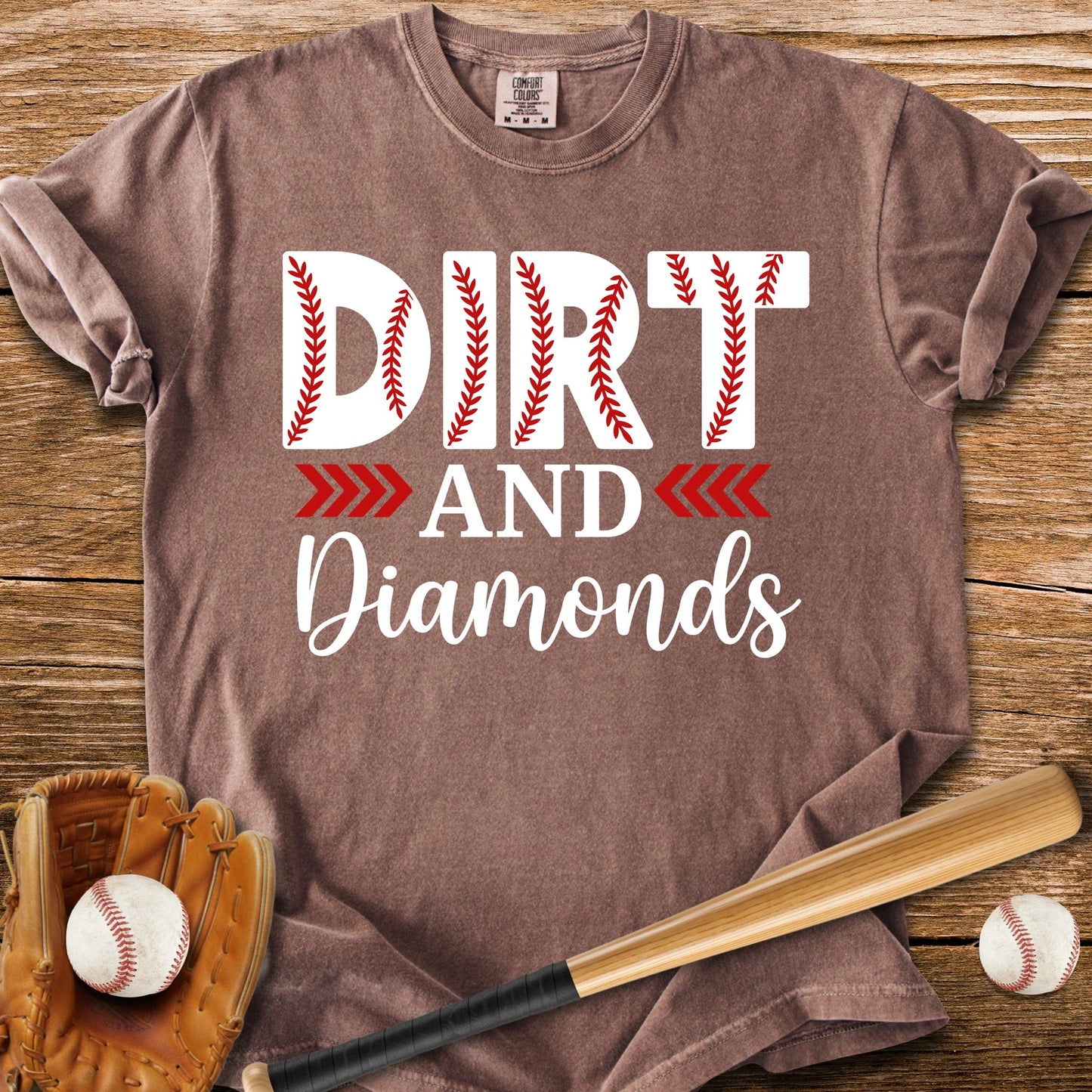 Dirt And Diamonds - HomeRun PrintsComfort Colors