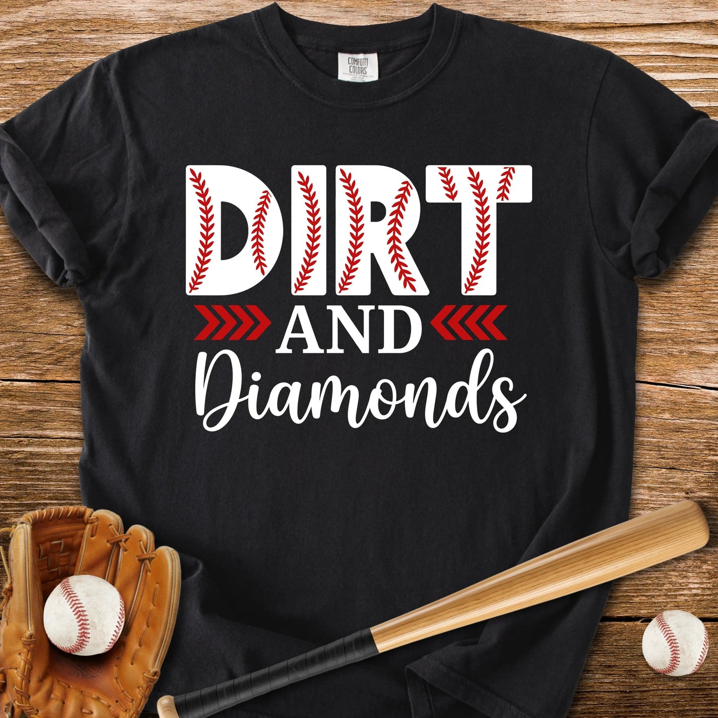 Dirt And Diamonds - HomeRun PrintsComfort Colors
