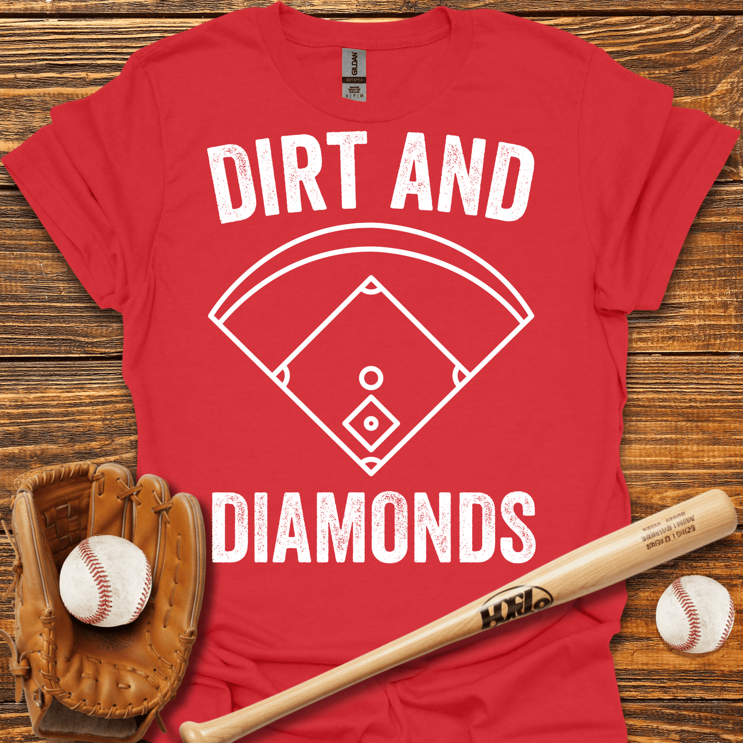 Dirt & Diamonds T-Shirt - HomeRun PrintsT-Shirt