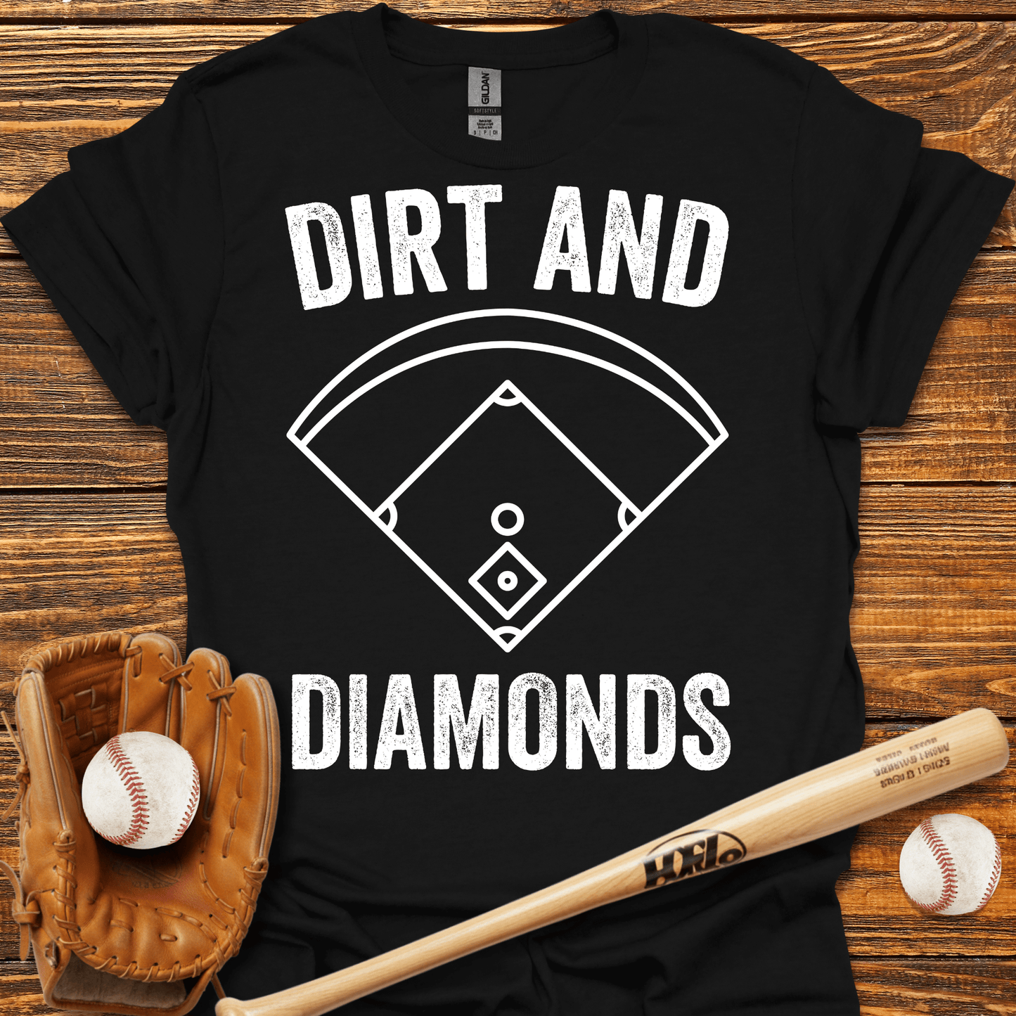 Dirt & Diamonds T-Shirt - HomeRun PrintsT-Shirt