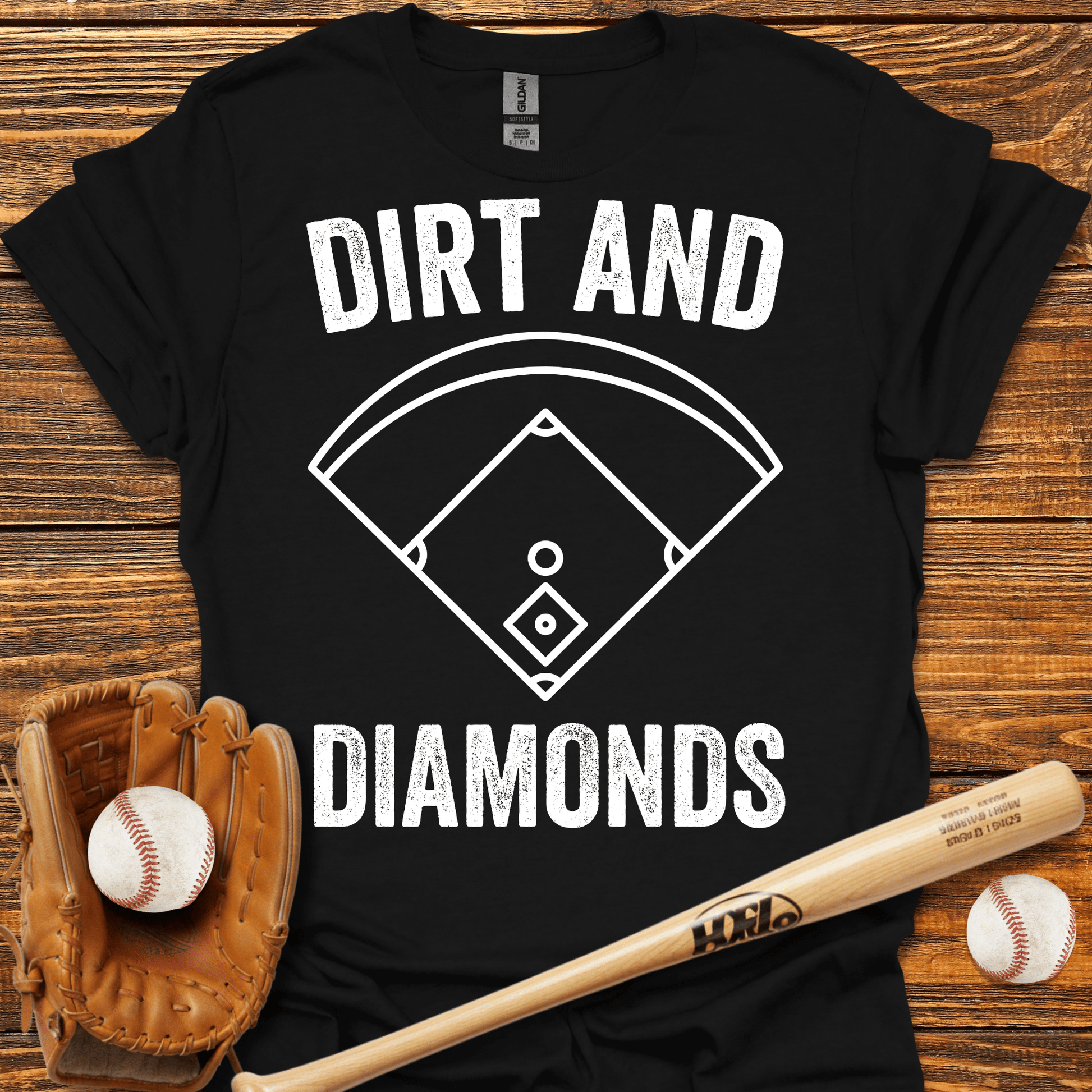 Dirt & Diamonds T-Shirt - HomeRun PrintsT-Shirt