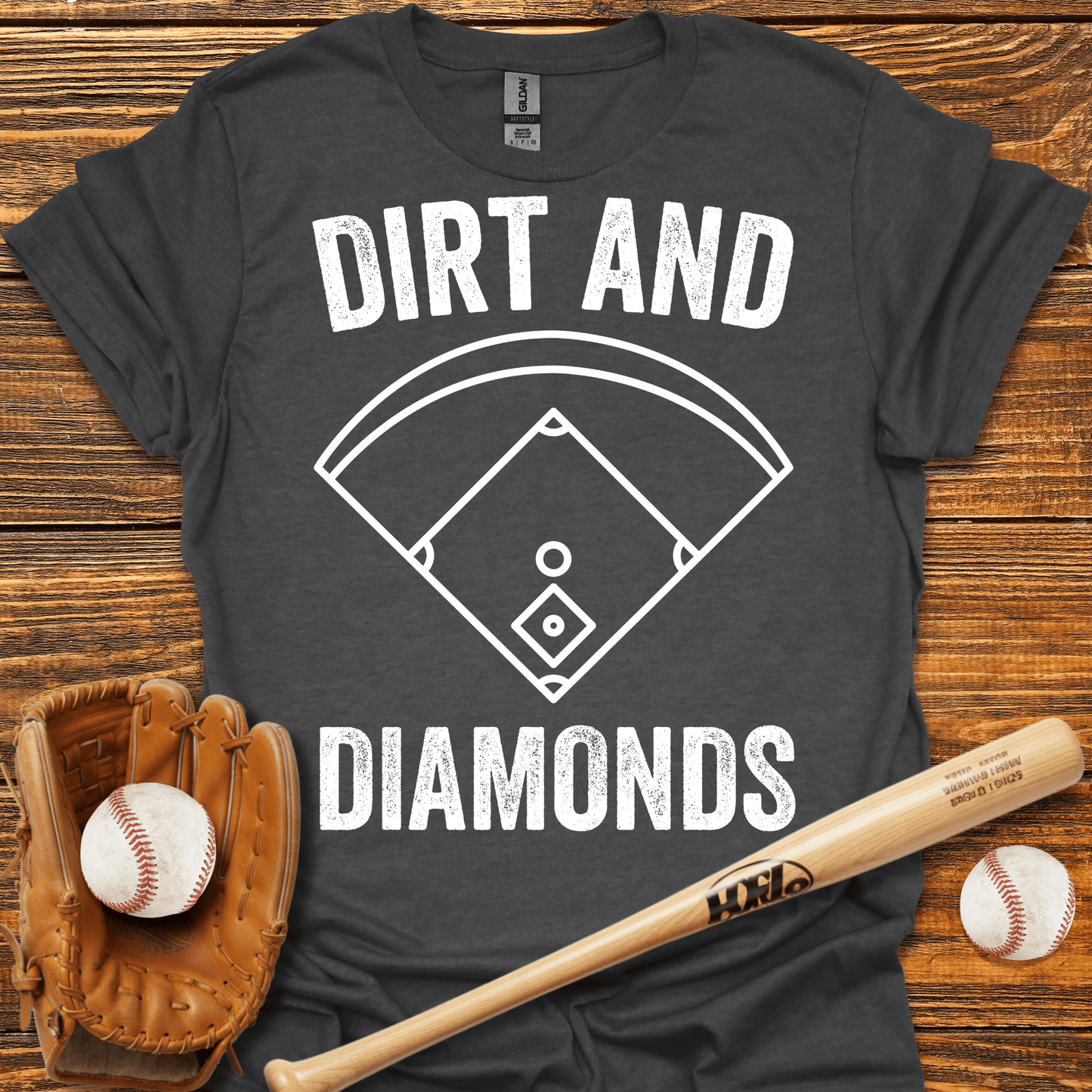 Dirt & Diamonds T-Shirt - HomeRun PrintsT-Shirt