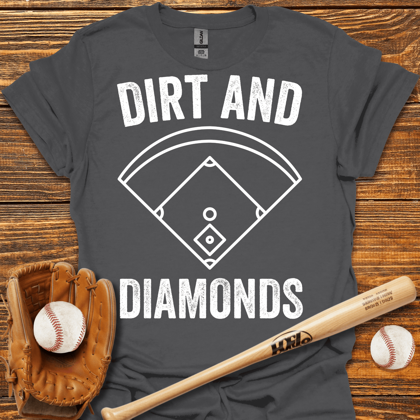 Dirt & Diamonds T-Shirt - HomeRun PrintsT-Shirt