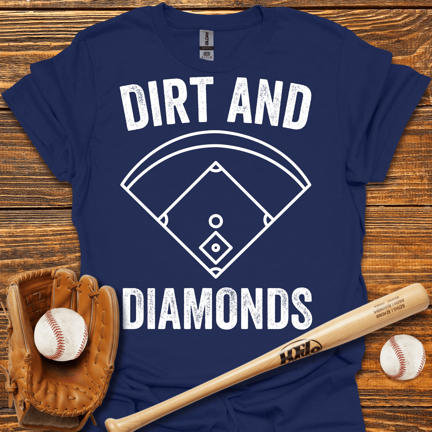 Dirt & Diamonds T-Shirt - HomeRun PrintsT-Shirt