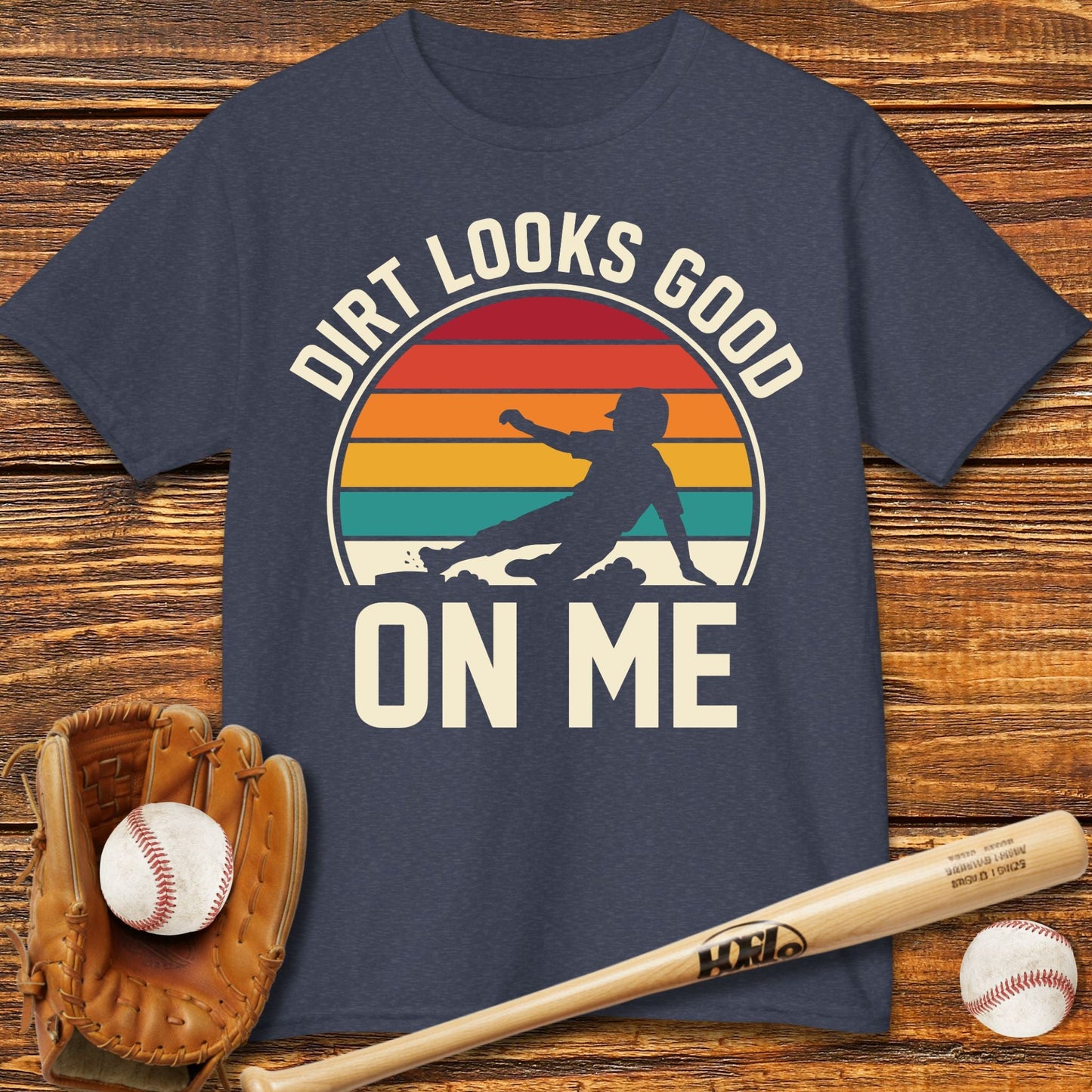 Dirt Looks Good On Me Kids T-shirt - HomeRun PrintsKids clothes