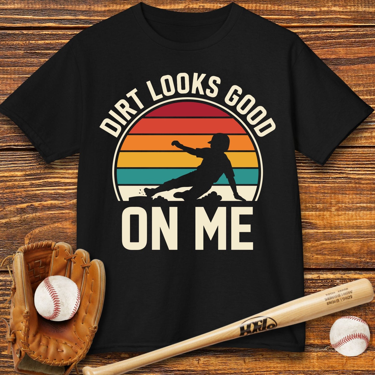 Dirt Looks Good On Me Kids T-shirt - HomeRun PrintsKids clothes