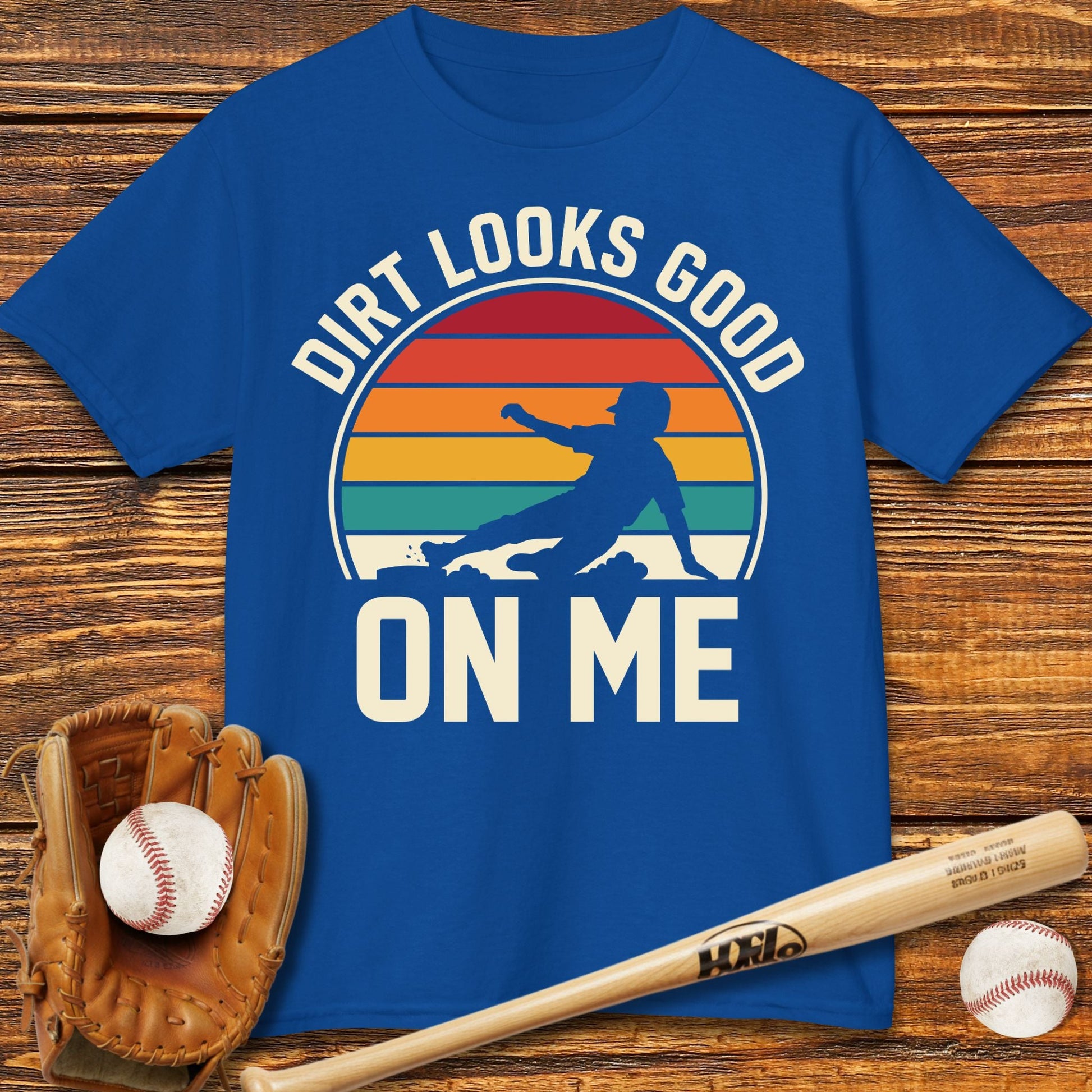 Dirt Looks Good On Me Kids T-shirt - HomeRun PrintsKids clothes