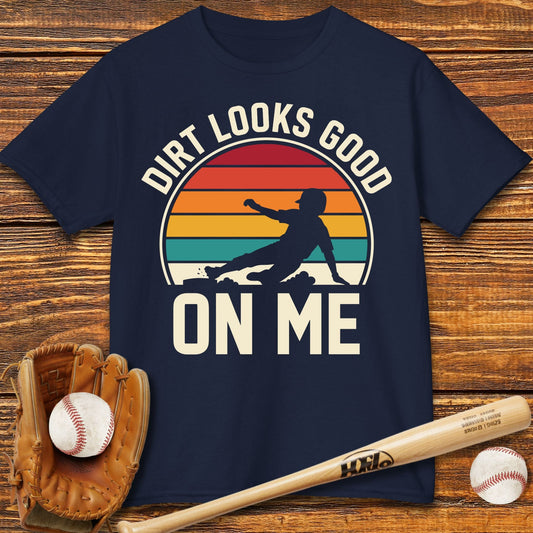 Dirt Looks Good On Me Kids T-shirt - HomeRun PrintsKids clothes