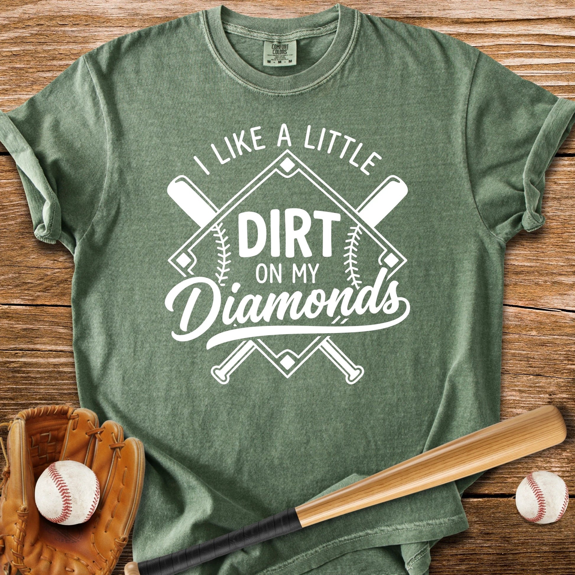 Dirt On Diamonds - HomeRun PrintsComfort Colors