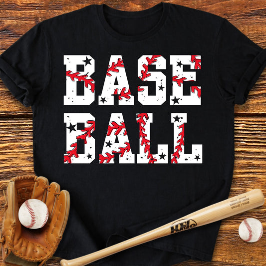 Distressed Baseball T-Shirt - HomeRun PrintsT-Shirt