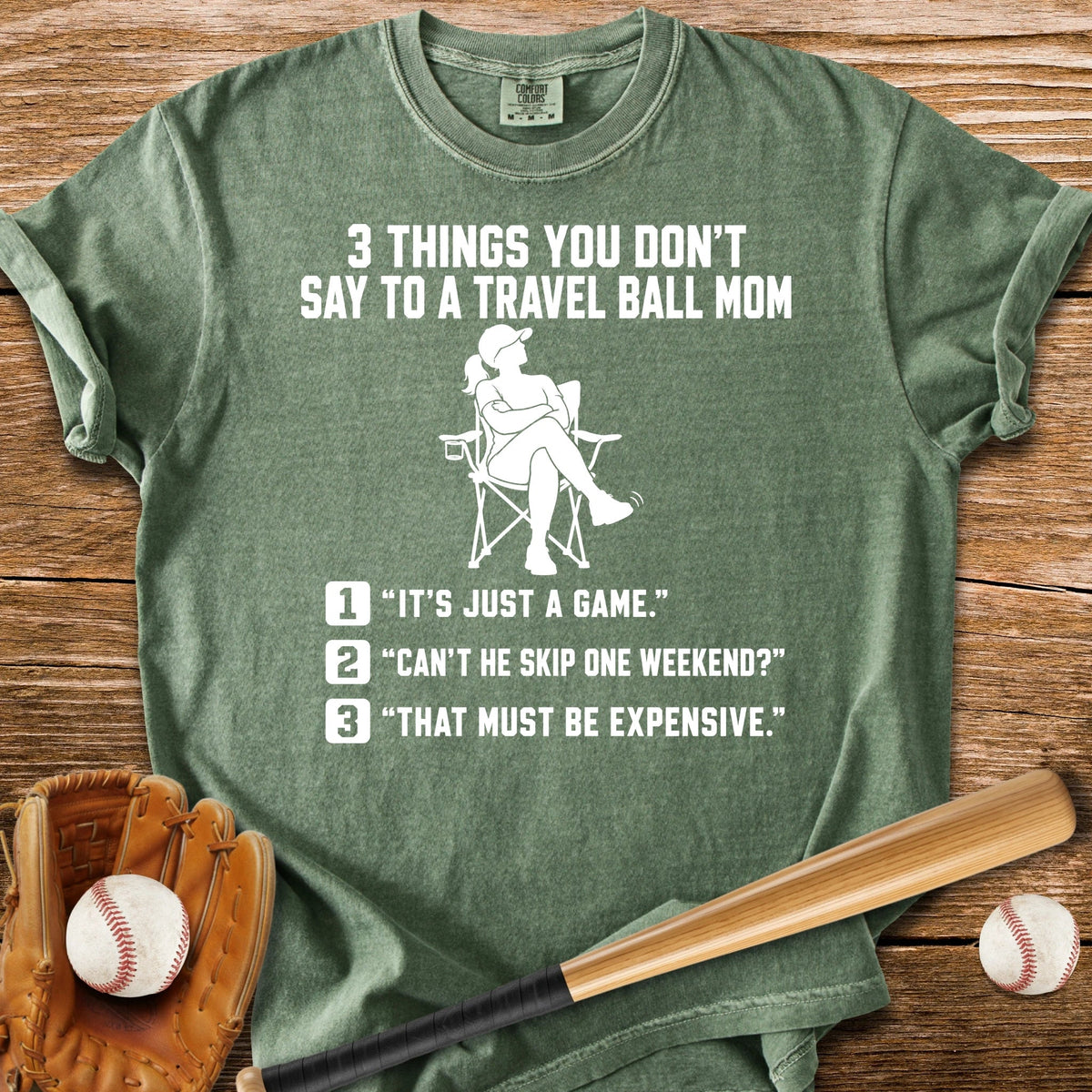 Don't Test A Travel Ball Mom - HomeRun PrintsComfort Colors