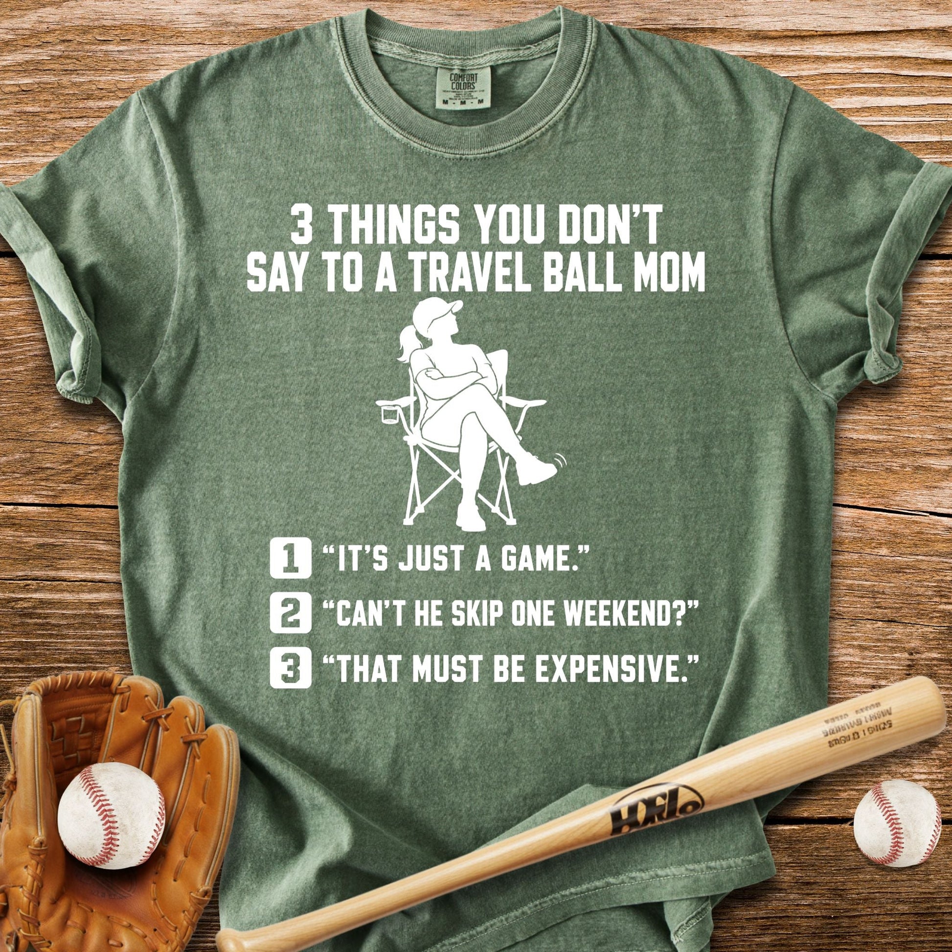 Don't Test A Travel Ball Mom T-Shirt - HomeRun PrintsComfort Colors