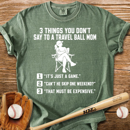 Don't Test A Travel Ball Mom T-Shirt - HomeRun PrintsComfort Colors