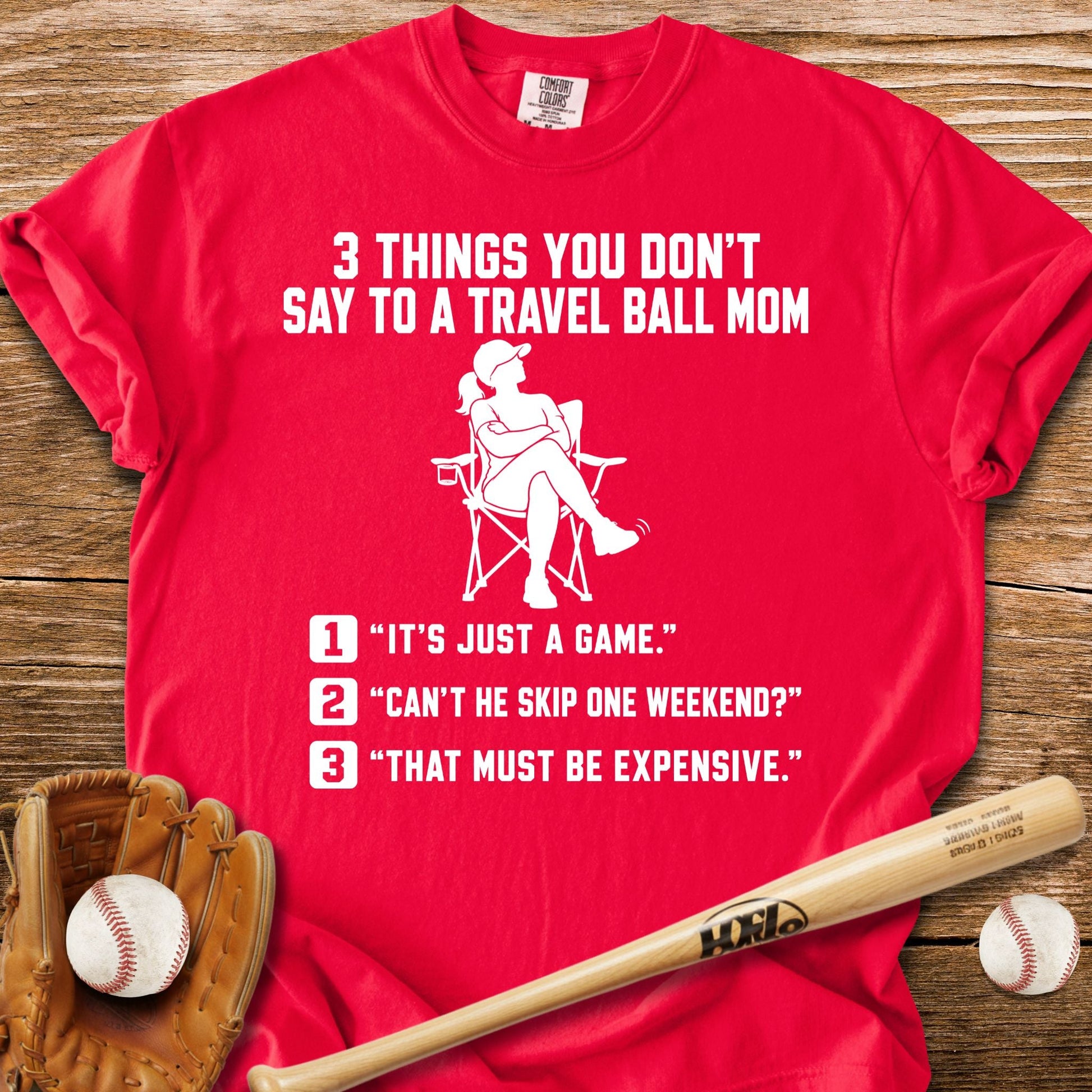 Don't Test A Travel Ball Mom T-Shirt - HomeRun PrintsComfort Colors