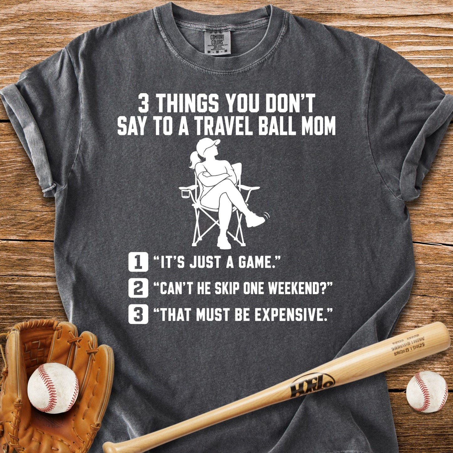 Don't Test A Travel Ball Mom T-Shirt - HomeRun PrintsComfort Colors