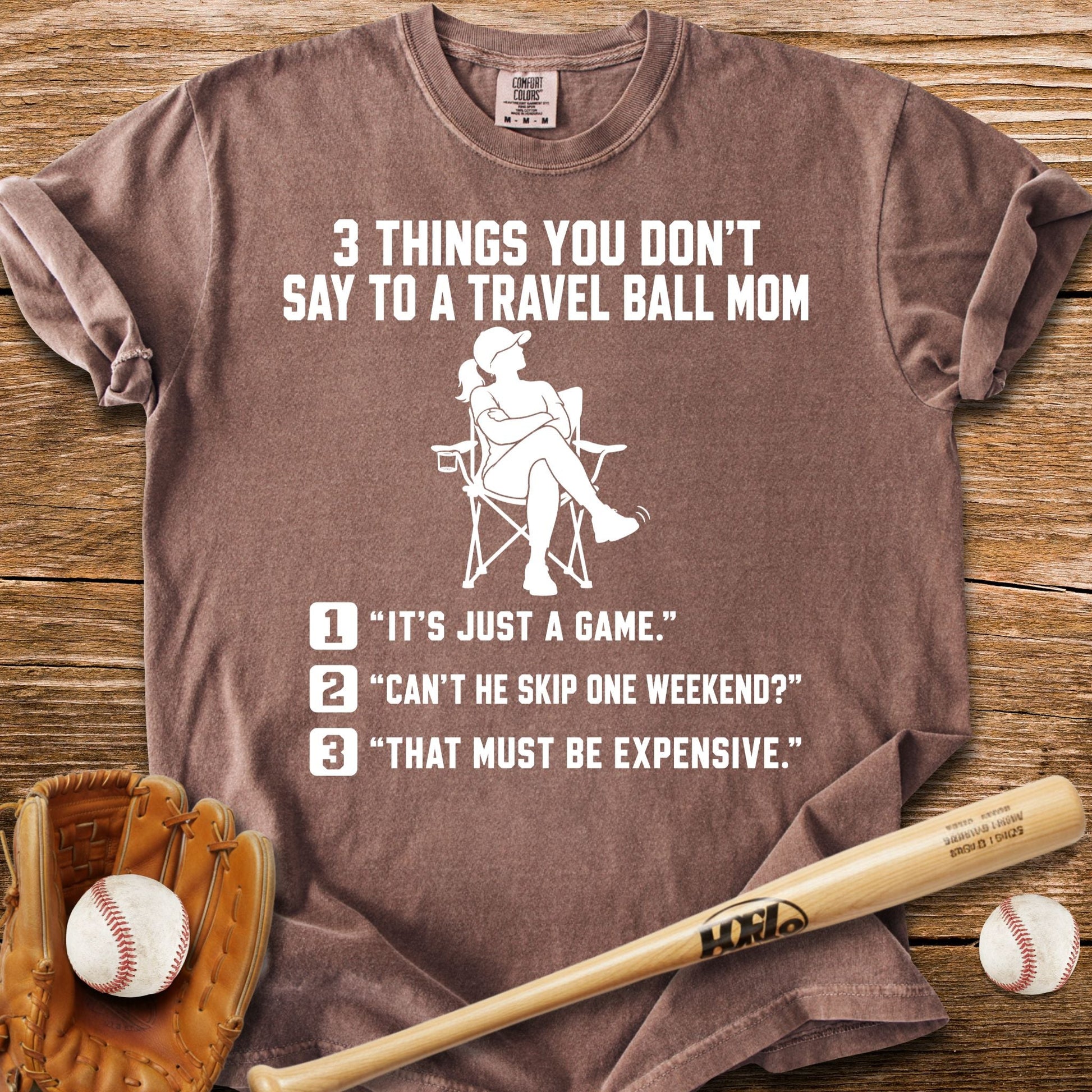 Don't Test A Travel Ball Mom T-Shirt - HomeRun PrintsComfort Colors