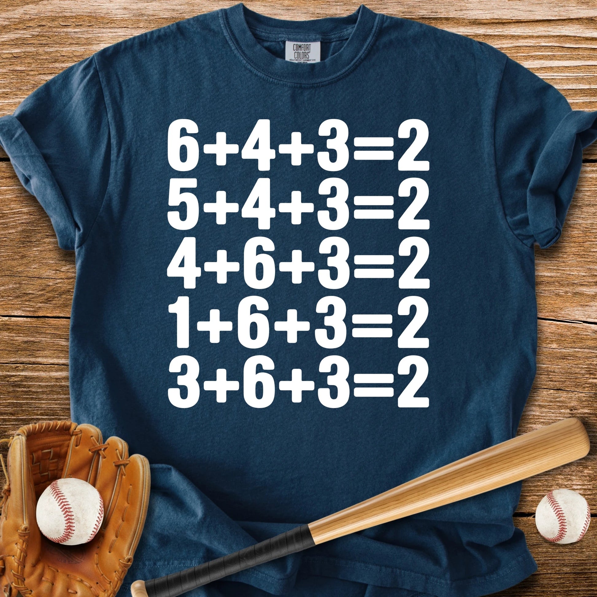 Double Play Math Plain - HomeRun PrintsComfort Colors