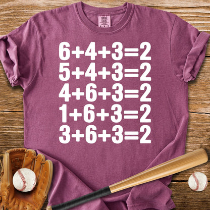Double Play Math Plain - HomeRun PrintsComfort Colors