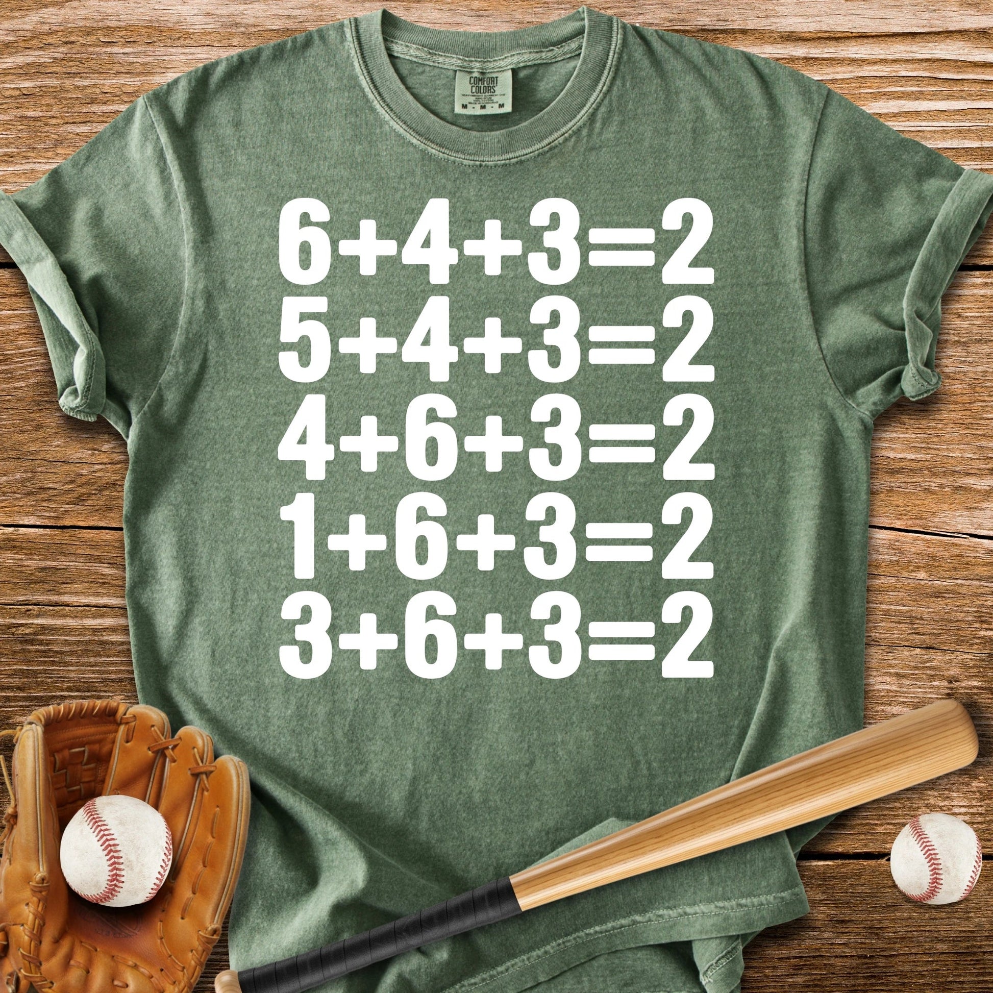 Double Play Math Plain - HomeRun PrintsComfort Colors