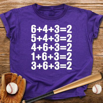 Double Play Math Youth Tee - HomeRun PrintsKids clothes