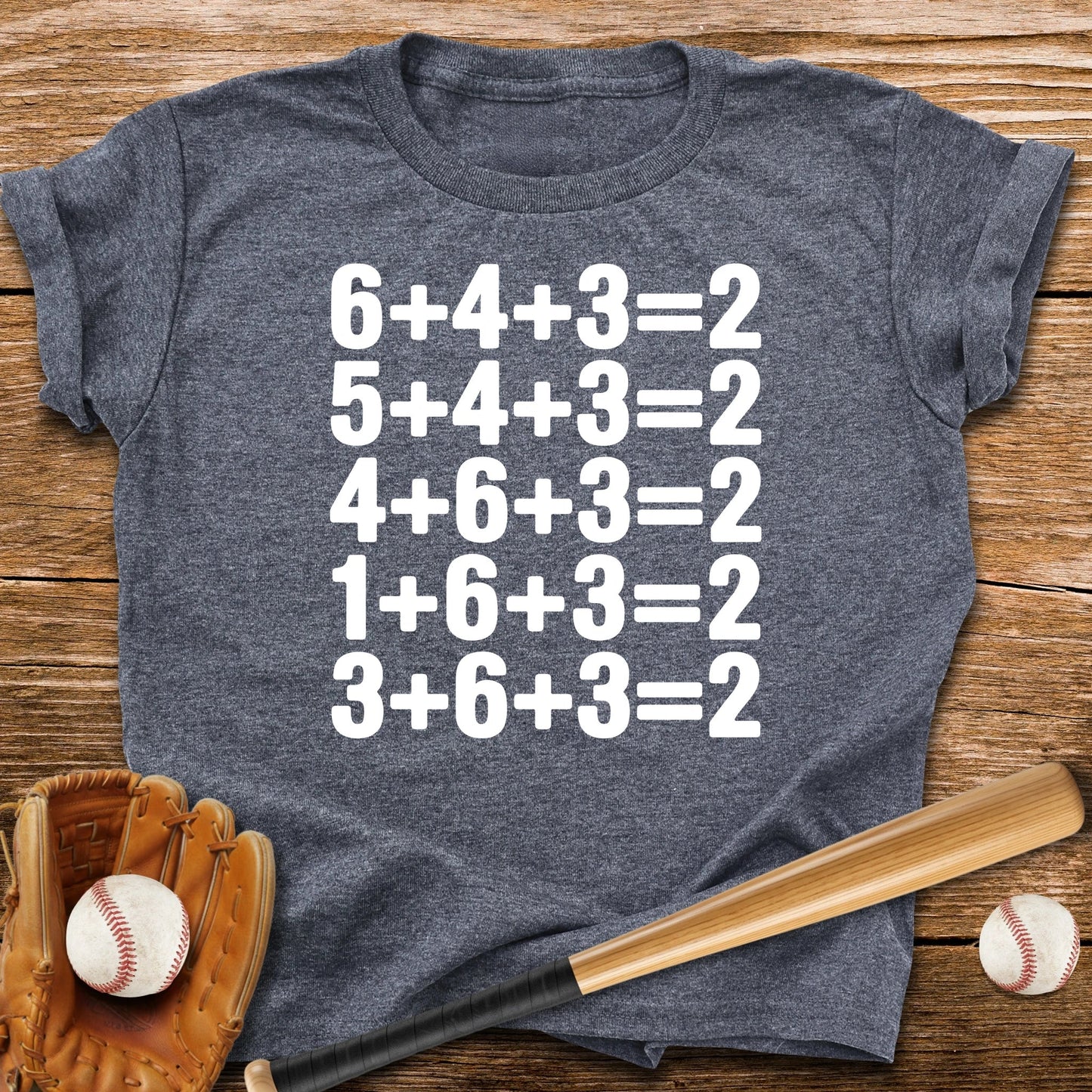 Double Play Math Youth Tee - HomeRun PrintsKids clothes