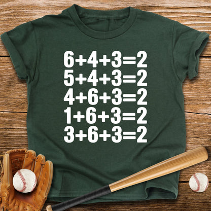 Double Play Math Youth Tee - HomeRun PrintsKids clothes