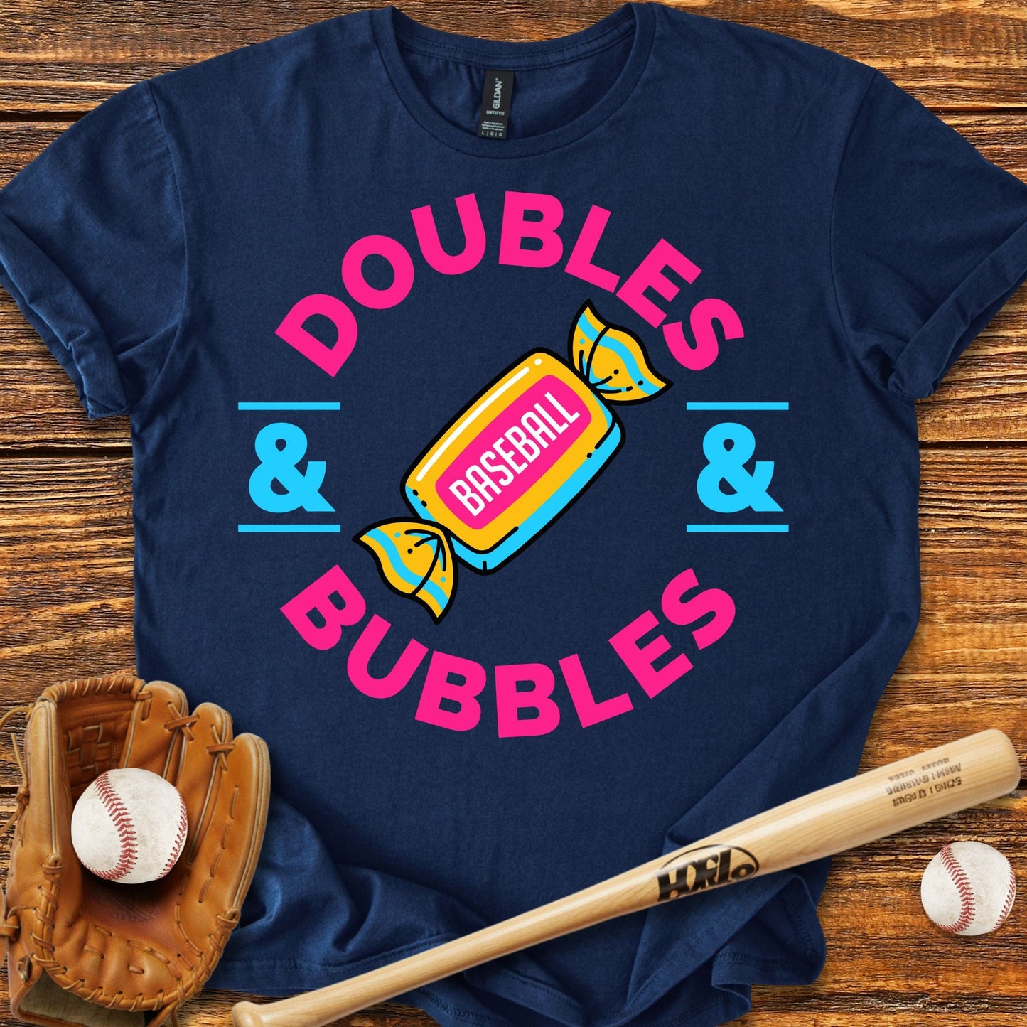 Doubles & Bubbles T-shirt - HomeRun PrintsT-Shirt