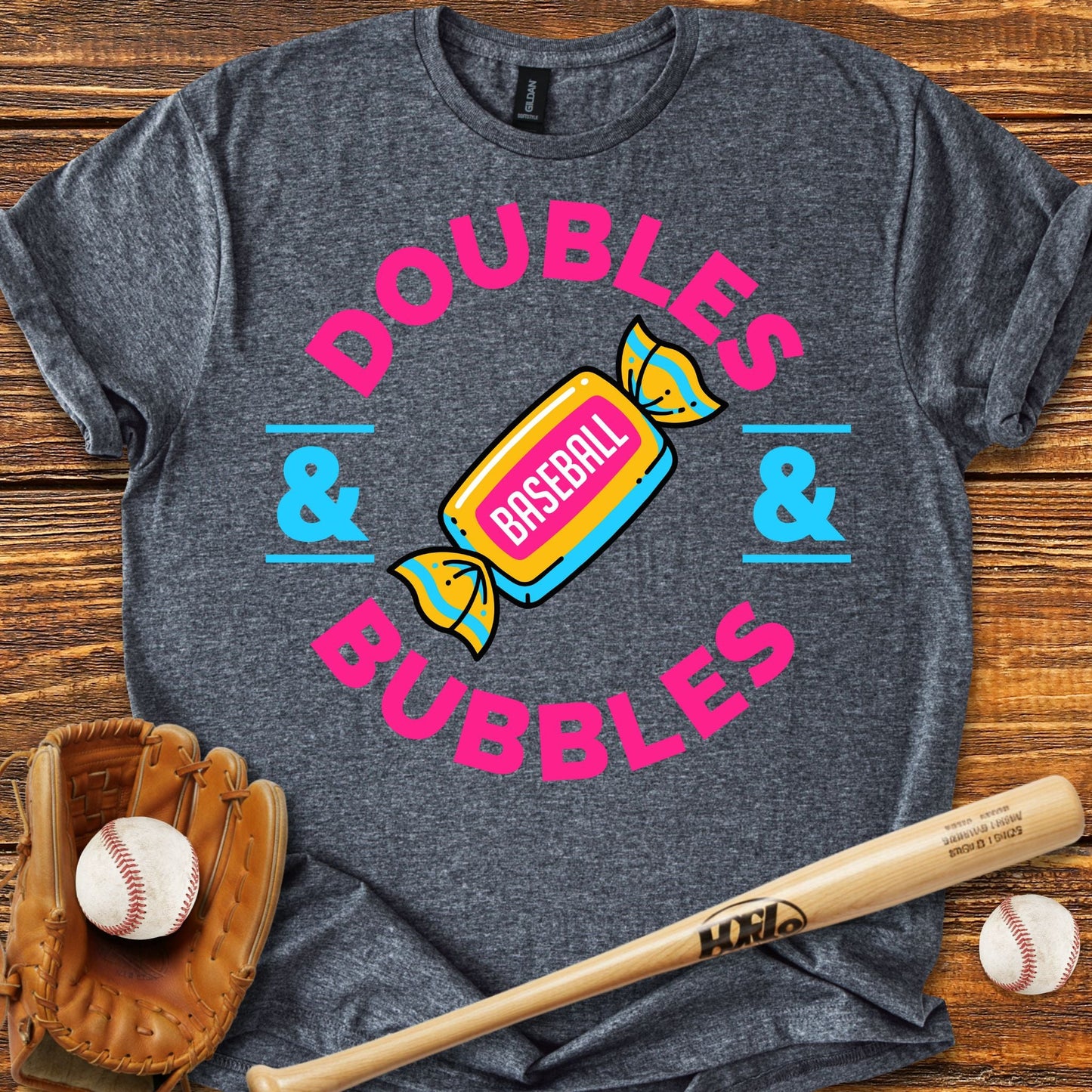 Doubles & Bubbles T-shirt - HomeRun PrintsT-Shirt