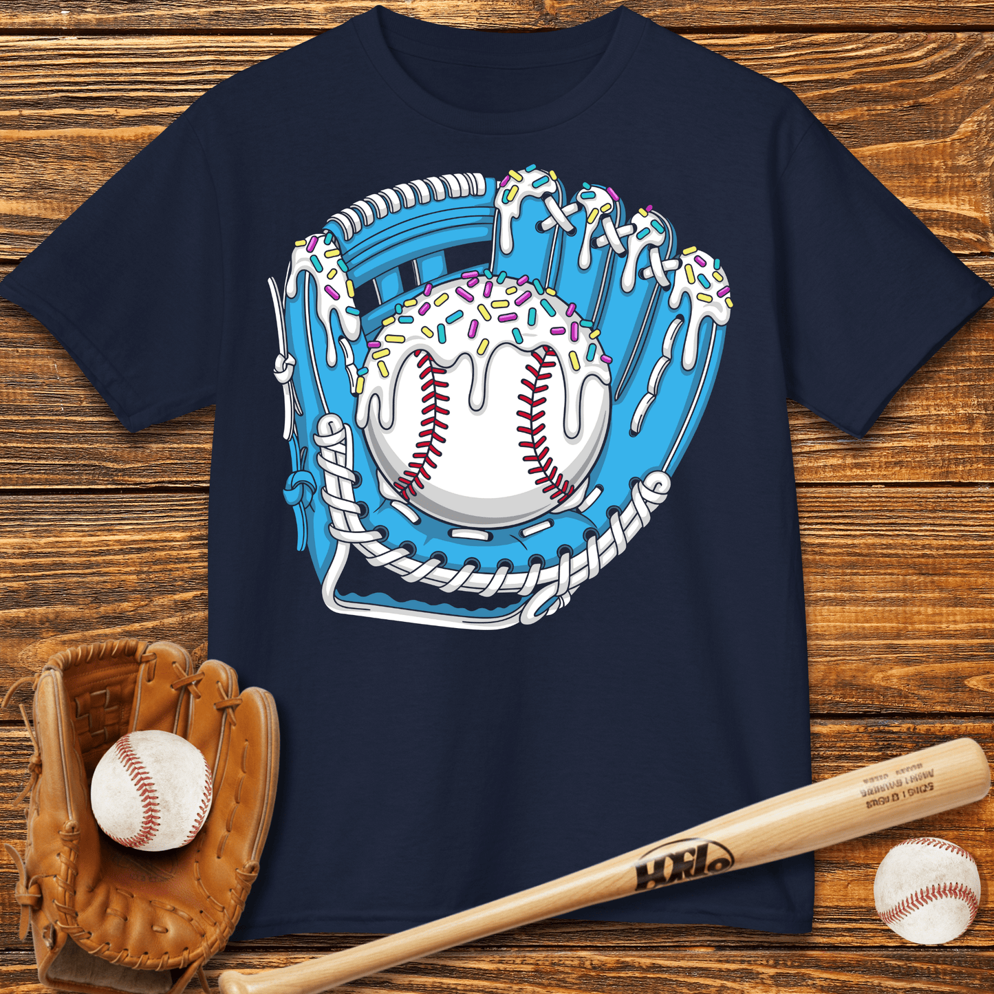 Drip Baseball Glove Kids T-Shirt - HomeRun PrintsKids clothes
