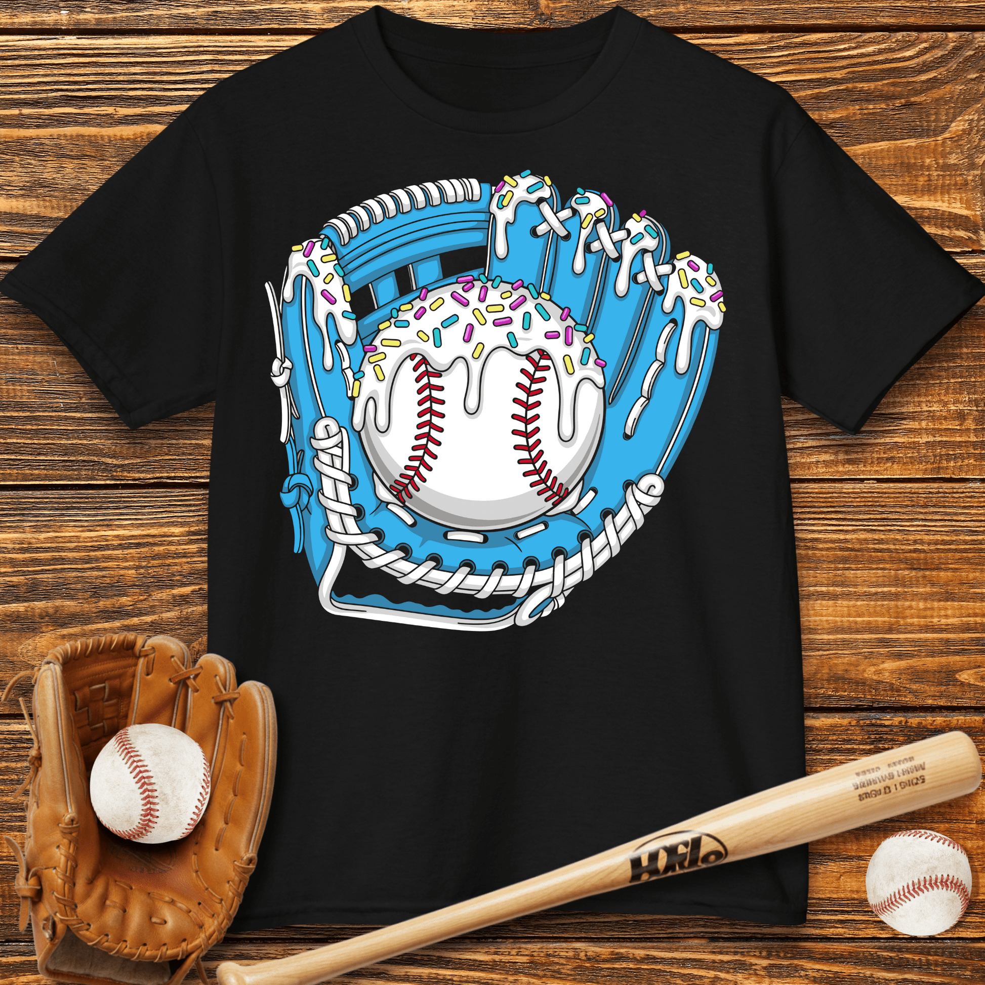 Drip Baseball Glove Kids T-Shirt - HomeRun PrintsKids clothes