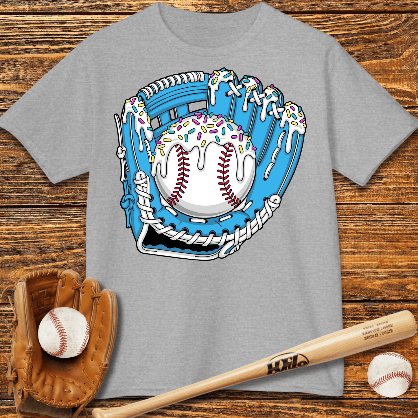 Drip Baseball Glove Kids T-Shirt - HomeRun PrintsKids clothes