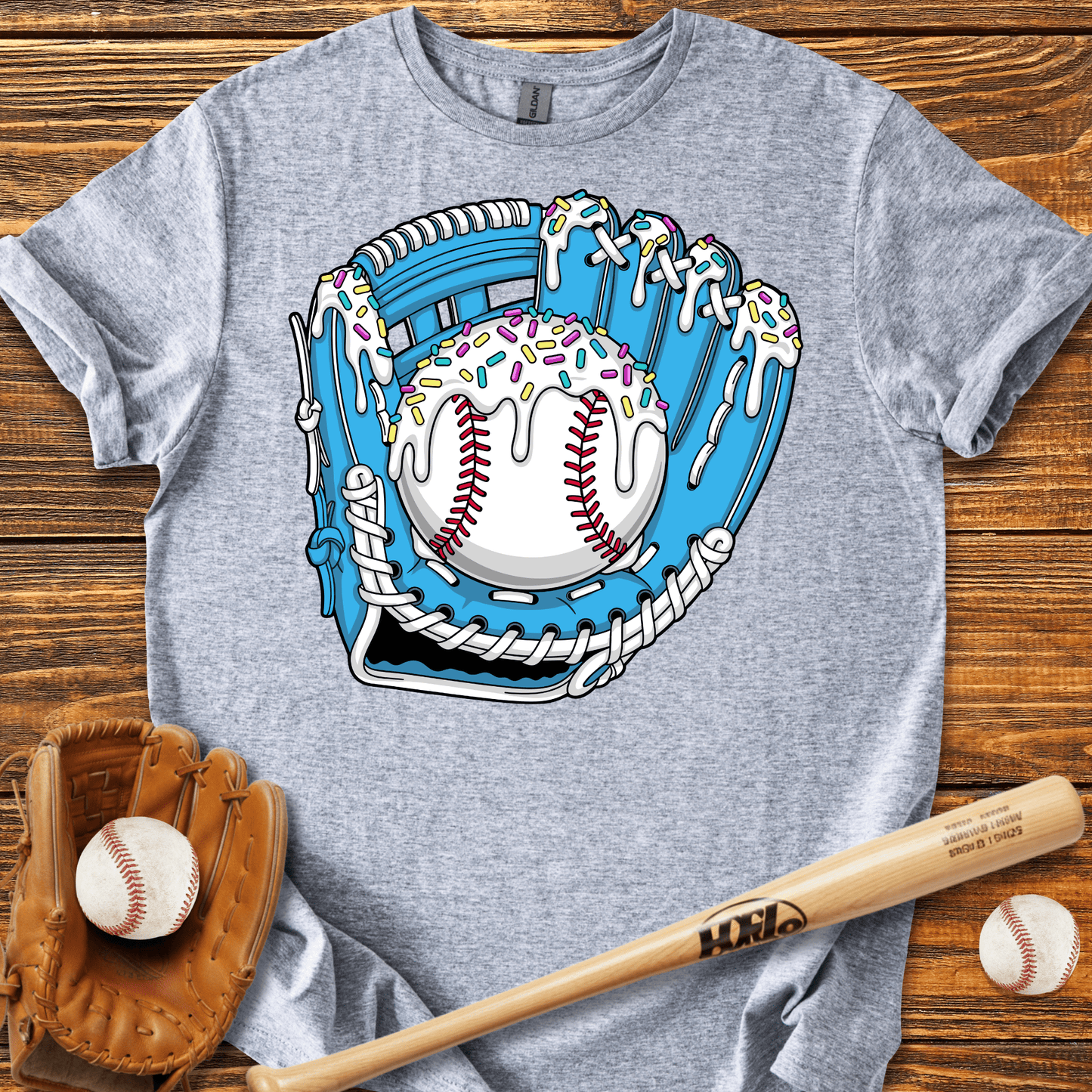 Drip Baseball Glove T-Shirt - HomeRun PrintsT-Shirt