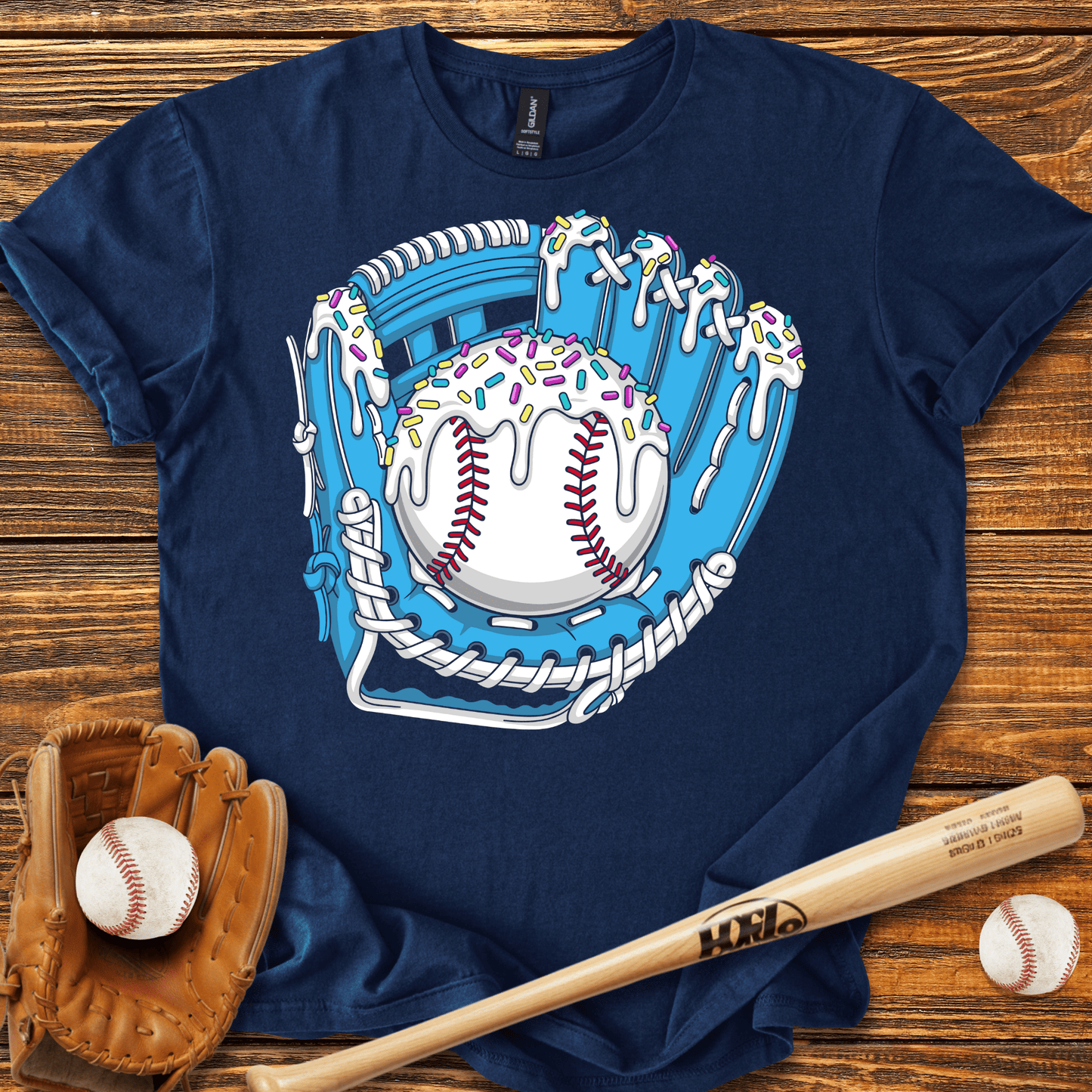 Drip Baseball Glove T-Shirt - HomeRun PrintsT-Shirt