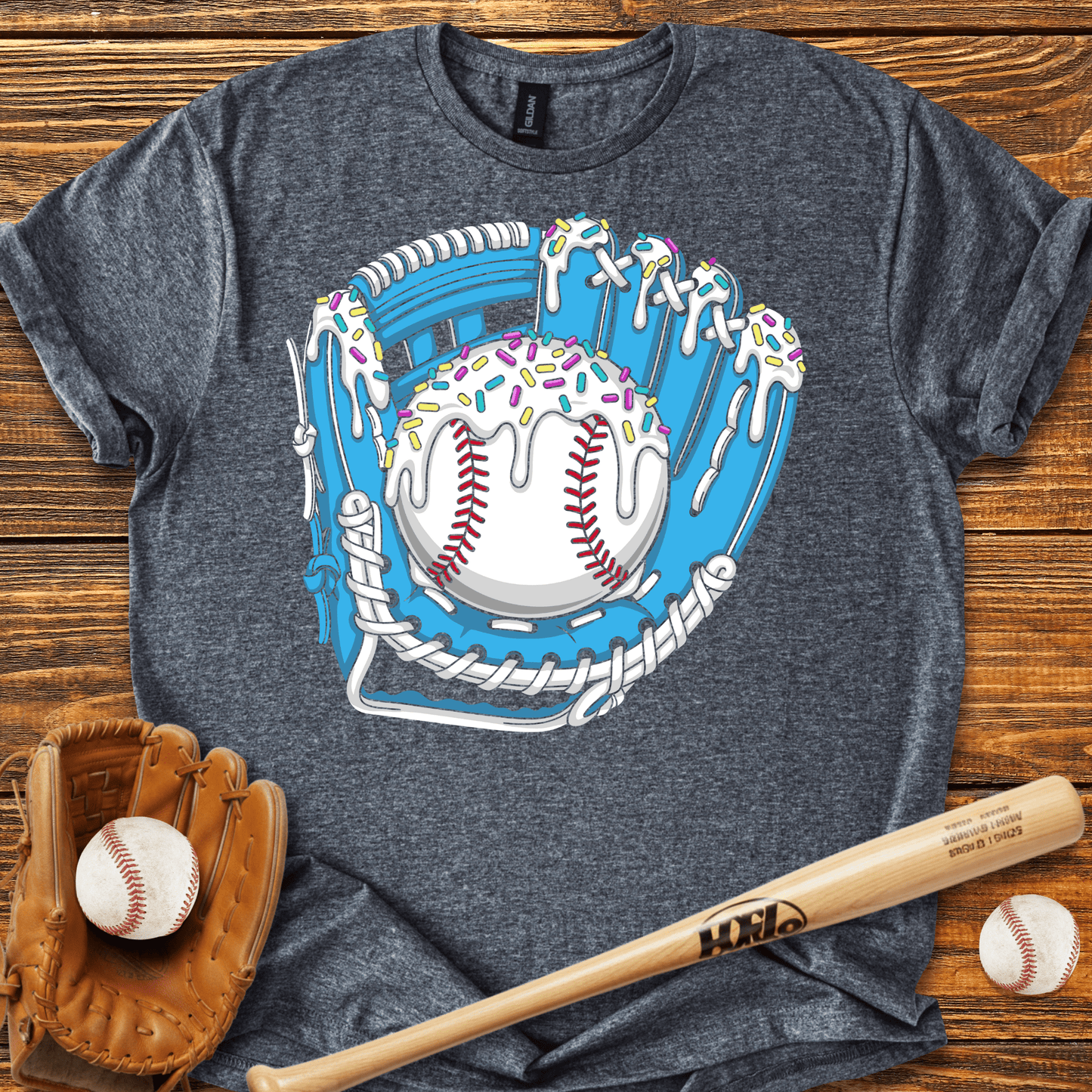 Drip Baseball Glove T-Shirt - HomeRun PrintsT-Shirt