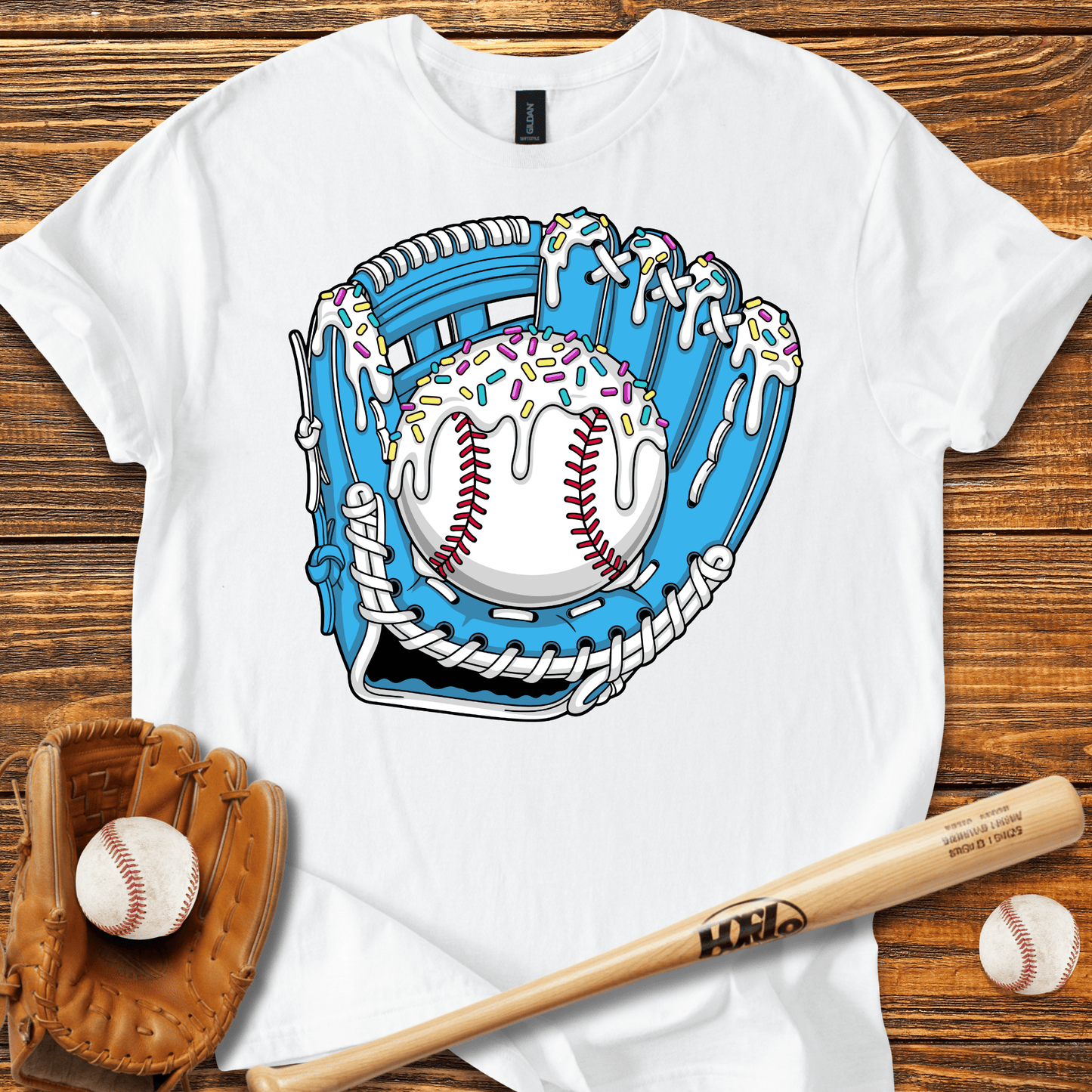 Drip Baseball Glove T-Shirt - HomeRun PrintsT-Shirt