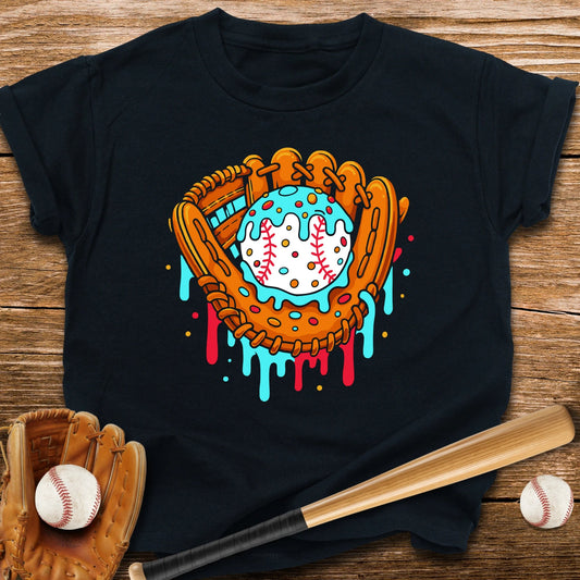 Drip Baseball Glove Youth Tee - HomeRun PrintsKids clothes