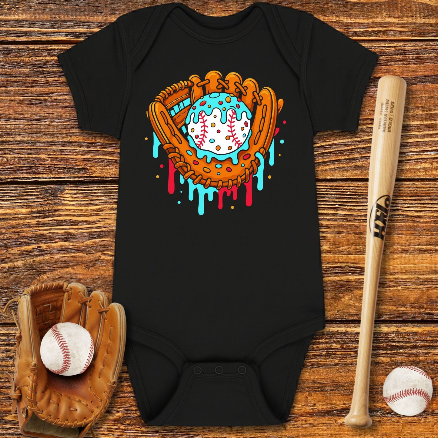 Drip Baseball Infant Bodysuit - HomeRun PrintsInfant Bodysuit