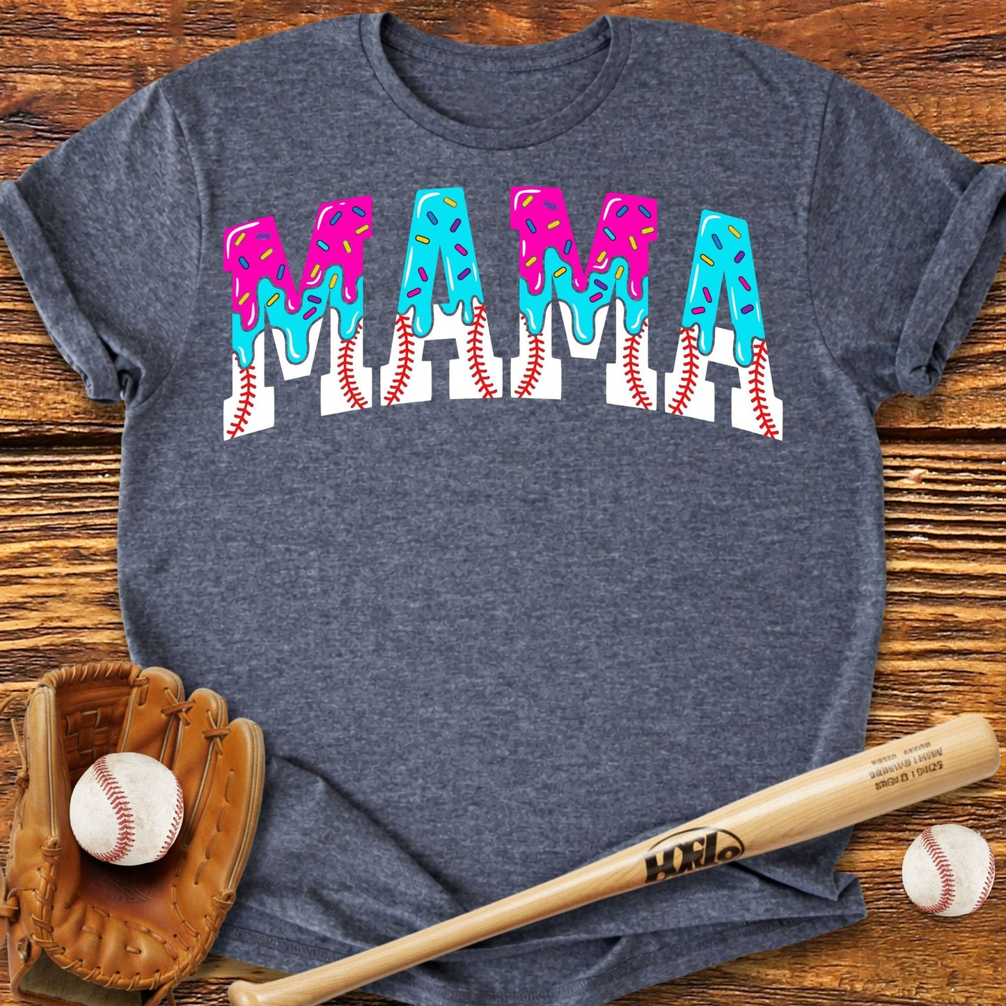 Drip Baseball Mama T-Shirt - HomeRun PrintsT-Shirt