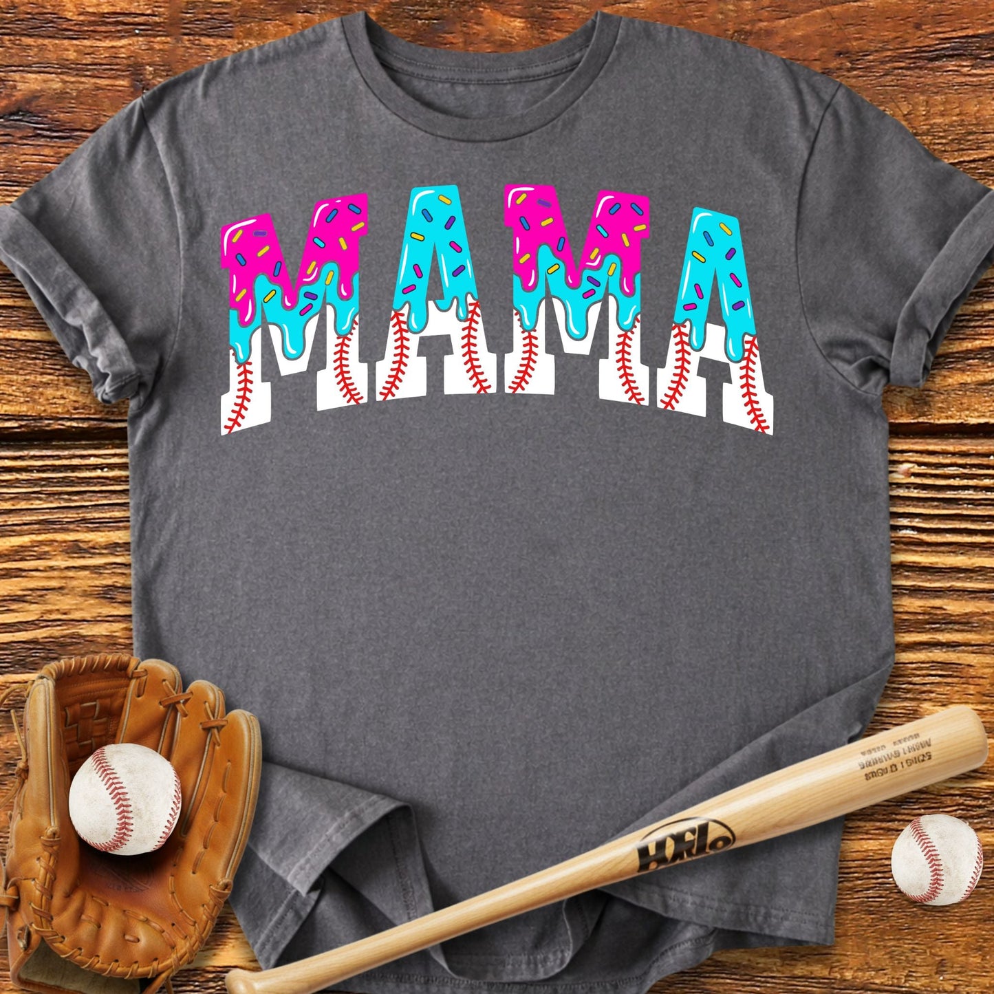 Drip Baseball Mama T-Shirt - HomeRun PrintsT-Shirt