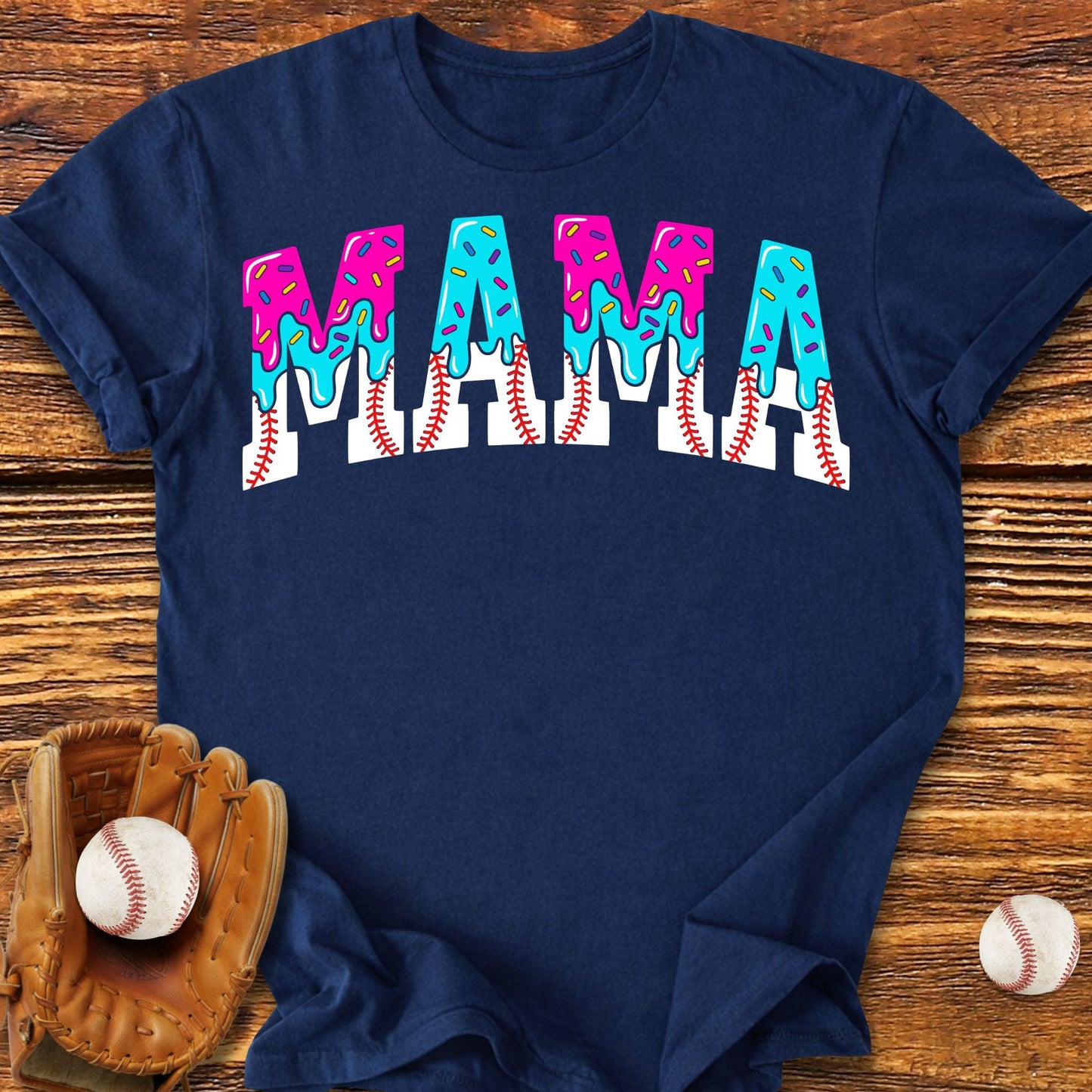 Drip Baseball Mama T-Shirt - HomeRun PrintsT-Shirt
