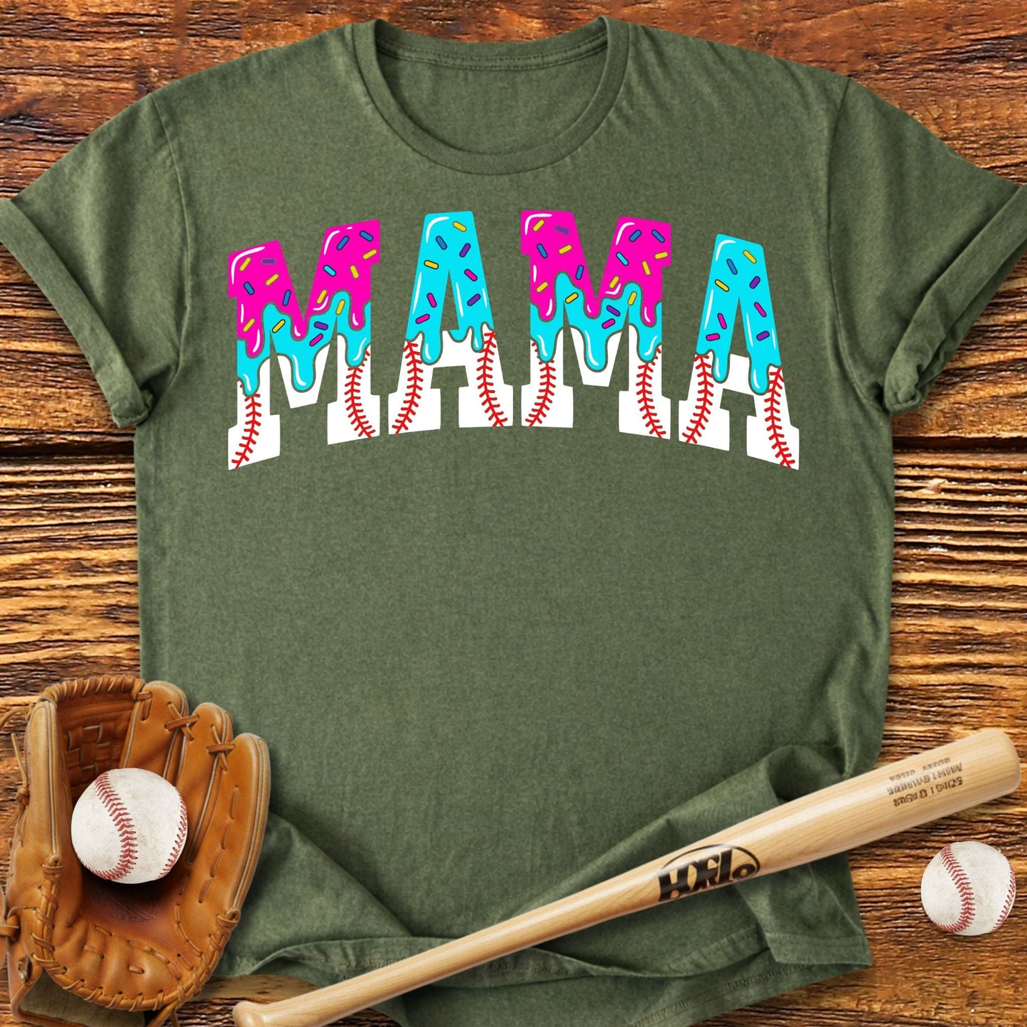 Drip Baseball Mama T-Shirt - HomeRun PrintsT-Shirt