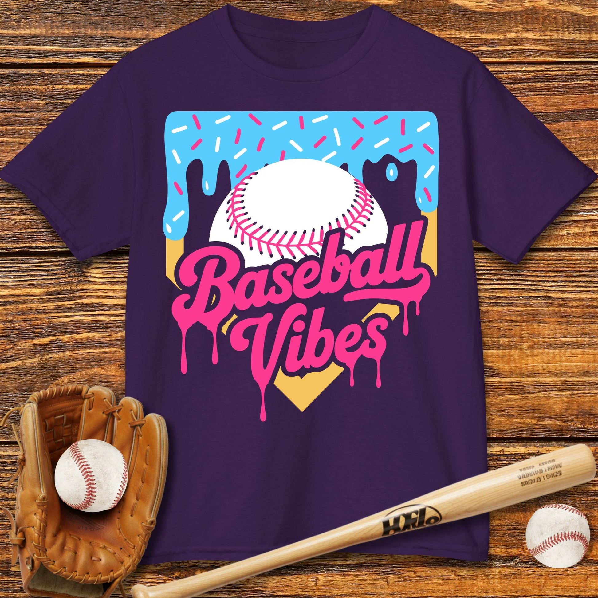 Drip Baseball Vibes Kids T-shirt - HomeRun PrintsKids clothes