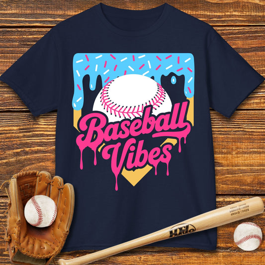 Drip Baseball Vibes Kids T-shirt - HomeRun PrintsKids clothes